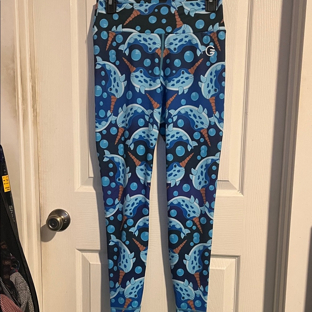 Grrrl Narwhal Next Level Leggings size Weili /Victoria